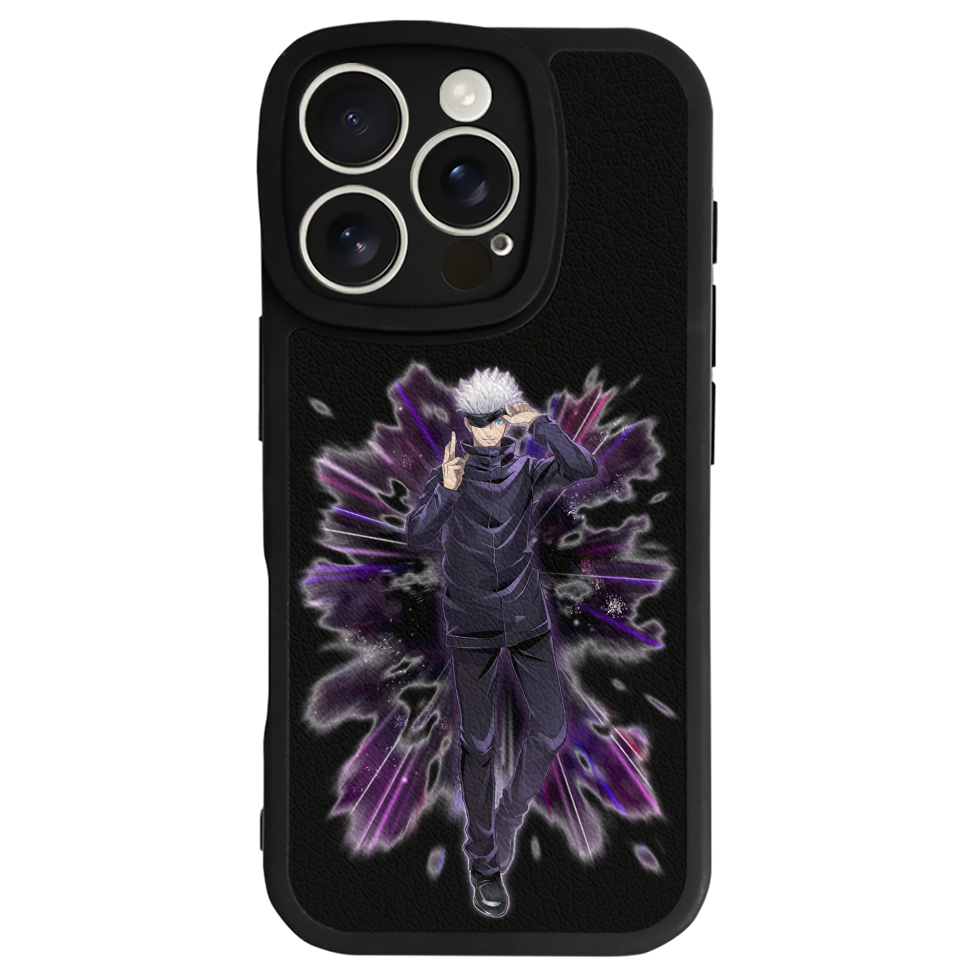 （画像用） 呪術廻戦 Jujutsu Kaisen 【iPhone 16シリーズ対応】シリコンスマホケース（レザー調） 材質：シリコン